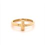 Златен дамски пръстен 1,75гр. размер:57 14кр. проба:585 модел:16623-3, снимка 1 - Пръстени - 40633303