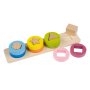 Образователна игра, Дървена, 13 части, Многоцветна, снимка 2