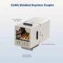 25 броя екранирани Keystone конектори Cat6a,RJ45, снимка 3