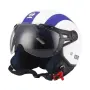 Мото каска Sparco ECE R22.05 размер S бяло и синьо, снимка 1