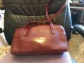 Женска чанта нова през рамо маркова на Джорджио Ферра естестевна кожа 34х18х9см, снимка 6