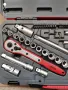 Teng tools тенг 1/4 и 1/2 гидория 72 части вложки камъни комплект хром ванадий, снимка 7
