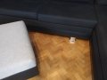 Продавам разтегателен диван с лежанка+табуретка/скрин, снимка 3