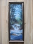 90-те картина масло, фазер , подпис ,45х17см., снимка 1