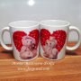Комплект от 2 броя персонални керамични чаши, чудесен подарък за младоженци , снимка 1 - Други - 32090969