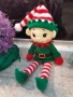 Плетена играчка Елф, Плетени, ръчно изработени, Подарък за Коледа, снимка 1