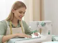 Портативна шевна машина MOWLIE с 12 програми, педал и аксесоари, снимка 8