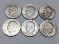 6 бр. 1 долар Айзенхауер-1971,72,74,76,77,78 г., снимка 1