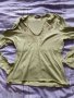 Зелена памучна блуза, снимка 1 - Блузи с дълъг ръкав и пуловери - 30836242
