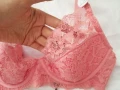 Нов комплект дантелен сутиен 75 C и прашки р-р M, снимка 8