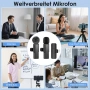 Безжичен микрофон за мобилен телефон за iPhone/Android/компютър, мини микрофон, безжичен лавалирен м, снимка 3