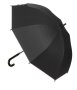Чадър бастун за дъжд автоматичен черен 82 см, снимка 3
