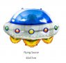 летяща космическа чиния фолио фолиев балон хелий въздух парти, снимка 1 - Други - 29638197