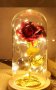Вечна роза в стъкленица с LED светлина 🌹, снимка 1 - Лед осветление - 44194950