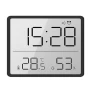 Модерен LED дигитален настолен часовник с температура влага магнит за стена на батерии влагомер, снимка 8