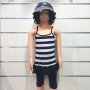 Нов детски моряшки комплект: туника, клин и шапка идиотка, 3-4 години