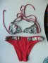 бански червено/букви, снимка 1 - Бански костюми - 37443359