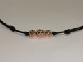 Дамски луксозен гердан Чокър от сребро с розово злато Rose gold choker, снимка 4