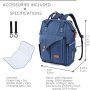 Нова удобна чанти за пелени Раница за детска количка с термо джобове, снимка 2