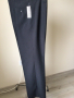 Класически мъжки официален панталон-цвят графит ситно райе, снимка 1