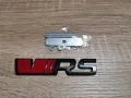 Skoda VRS надпис за решетка червено с черно, снимка 1
