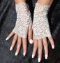 Булчински ръкавици от дантела / Сватбени ръкавици без пръсти, снимка 10