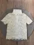 Дантелена тениска / риза с яка Zara, размер X, снимка 1