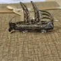Сребърна миниатюра на стара римска галера - филигран, снимка 5