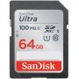 ФЛАШ КАРТА 64GB SANDISK SDSDUNR-064G-GN6IN, Ultra Memory Card SDHC, 100MB/s, Class 10 UHS-I