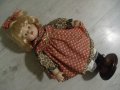 № 6463 стара порцеланова кукла   - със стойка  - височина 40 см , снимка 4