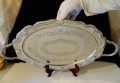 Викториански посребрен поднос JOHN'S silver Plate. , снимка 9