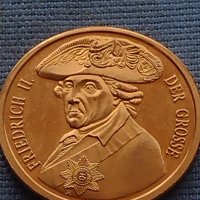 Рядък плакет медал FRIEDRICH II DER GROSSE за КОЛЕКЦИОНЕРИ 31856, снимка 6 - Антикварни и старинни предмети - 42726174