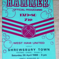  Уест Хям Юнайтед оригинални стари футболни програми от сезони 1978/79 и 1979/80, снимка 17 - Фен артикули - 44513473