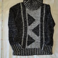 Пуловер-поло с вълна, снимка 1 - Блузи с дълъг ръкав и пуловери - 30373421