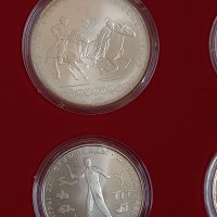 Колекция сребърни монети 5 и 10 рубли Олимпиада Москва 1980г., снимка 11 - Нумизматика и бонистика - 37285541