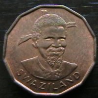 1 цент 1974, Свазиленд, снимка 2 - Нумизматика и бонистика - 35251699