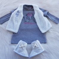 Рокля Мини Маус за бебе 3-6 месеца елек и буйки, снимка 8 - Бебешки рокли - 34954684