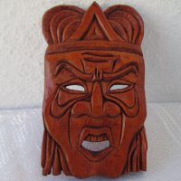 Глава дърворезба фигура пано дърво маска, маски, снимка 1 - Пана - 29124186