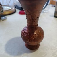 Стара ръчно изработена медна ваза, снимка 3 - Антикварни и старинни предмети - 39553847