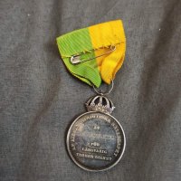 Сребърен медал Gustav Vl, снимка 2 - Антикварни и старинни предмети - 42552625