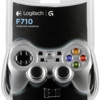 Геймпад Logitech Wireless Gamepad F710, безжичен, вибрация, USB , снимка 4 - Джойстици и геймпадове - 32057587
