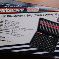 WISENT - Bit SET - 113 елемента - Гарантирано качество от BAUHAUS DEUTSCHLAND  !!!  ЧИСТО НОВ  !!!, снимка 9 - Гедорета - 31645663