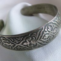 Османска възрожданска сребърна гривна, снимка 3 - Други ценни предмети - 39045676
