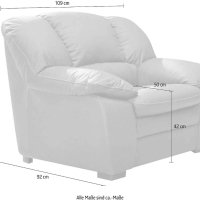 Комплект диван + 2 бр фотьоили Cotta Casino внос от Германия., снимка 8 - Дивани и мека мебел - 42624844