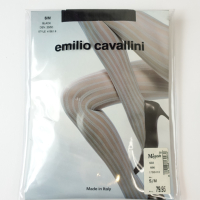 Emilio Cavallini S/M нов луксозен фигурален черен чорапогащник, снимка 1 - Бельо - 44685488