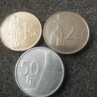 Лот 50хелера,1и2крони 1993г. Словакия, снимка 1 - Нумизматика и бонистика - 39868317