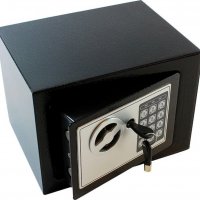 3000051707 Електронен сейф за ценности, обезопасен с код и ключ AG613, снимка 1 - Други стоки за дома - 34002272