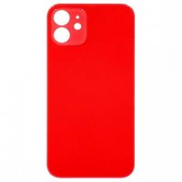 Капак батерия / Задно стъкло (BIG HOLE) за iPhone 12 Mini 5.4 / Червен, снимка 1 - Резервни части за телефони - 36972815