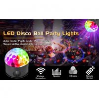 MP3 Музикална диско LED лампа с 9 цветни режима, снимка 2 - Bluetooth тонколони - 30679928