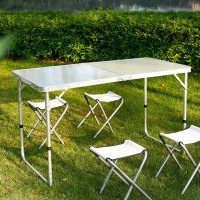 Комплект сгъваеми столове и маса за къмпинг, снимка 4 - Къмпинг мебели - 41983227